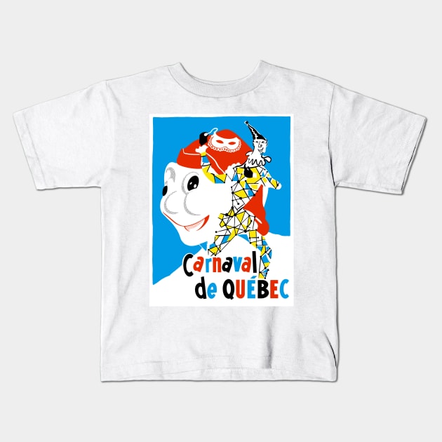 Carnaval De Quebec 1963 Kids T-Shirt by Scum & Villainy